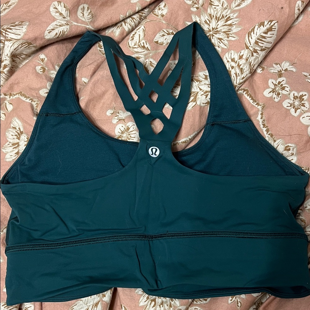 lululemon athletica Deep Teal Strappy Sports Bra - Picture 2 of 4